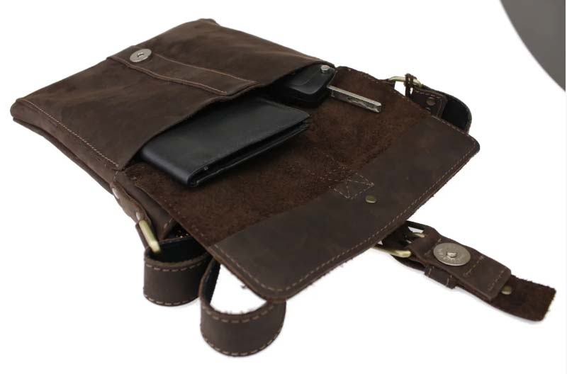 Кожаная сумка планшет SM01VP-38